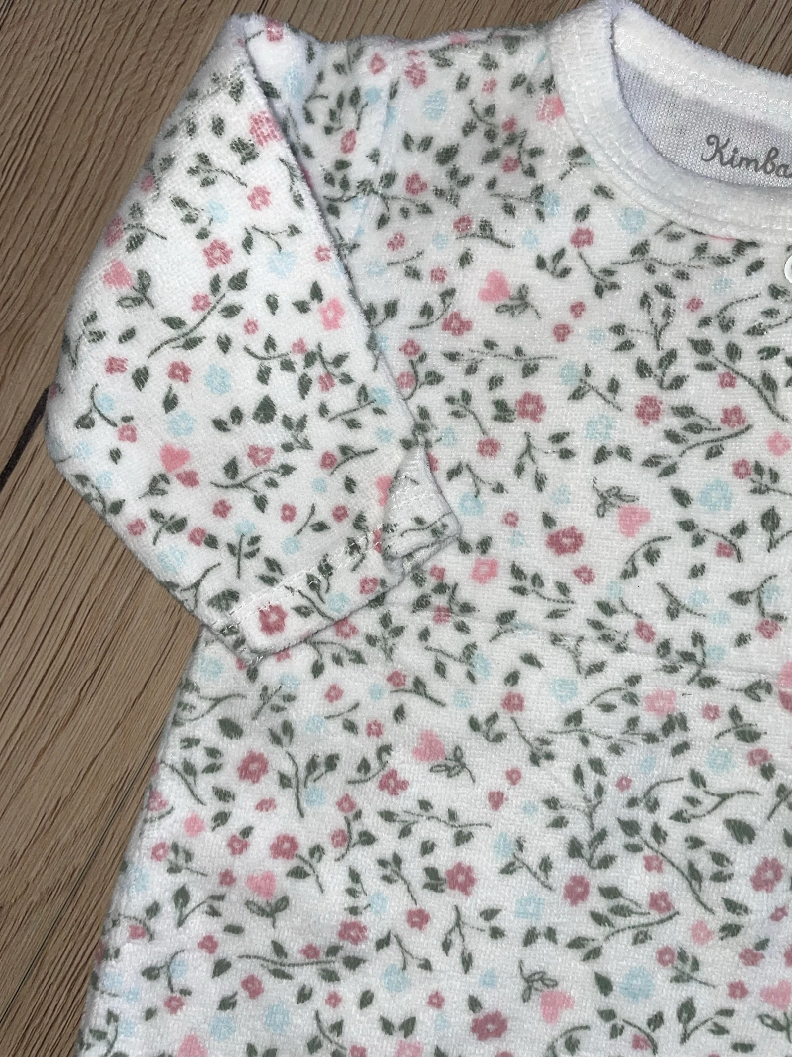 Pyjama velours 1 mois 56 cm Kimbaloo – photo 2